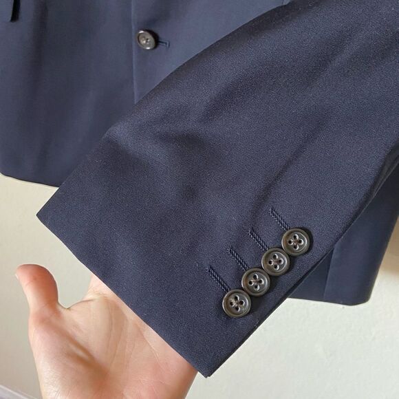 Stafford Dark Blue Blazer Size 42R - Picture 5 of 8